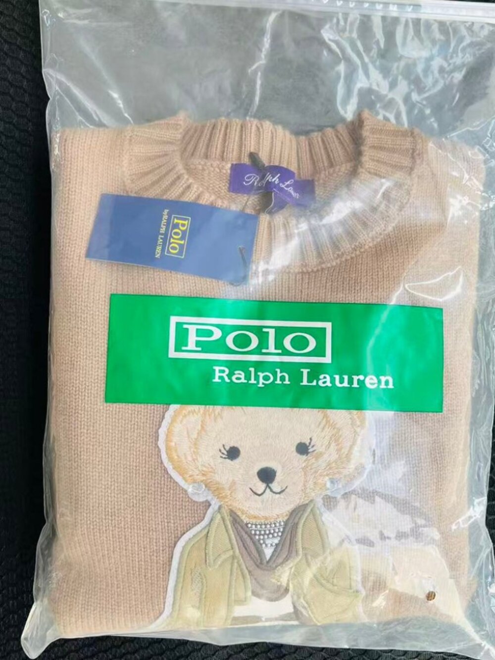 Ralph Lauren Lady Polo Bear Wool Cashmere Crewneck Sweater - Picture 8 of 8